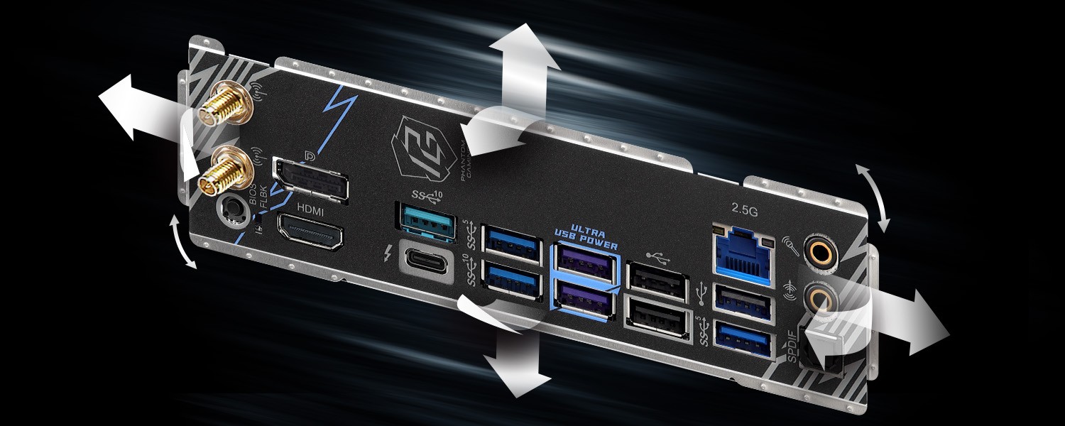 Flexible Integrated I/O Shield